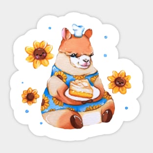 Alpaca Baker Sticker